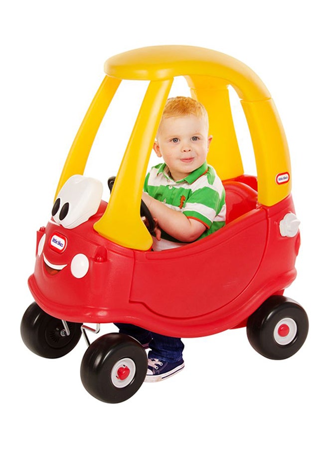 Ride On Portable Colourful Cozy Coupe Safe Car Toy With Working Doors Steering And Horns For Little Ones 29.50x16.50x33.50inch