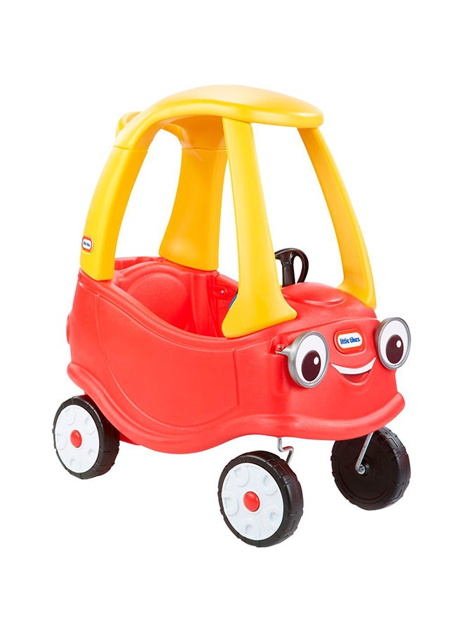 Ride On Portable Colourful Cozy Coupe Safe Car Toy With Working Doors Steering And Horns For Little Ones 29.50x16.50x33.50inch