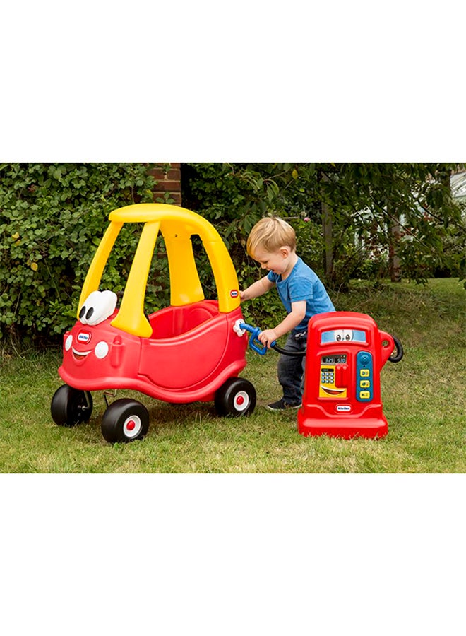 Ride On Portable Colourful Cozy Coupe Safe Car Toy With Working Doors Steering And Horns For Little Ones 29.50x16.50x33.50inch