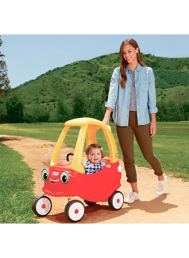 Ride On Portable Colourful Cozy Coupe Safe Car Toy With Working Doors Steering And Horns For Little Ones 29.50x16.50x33.50inch