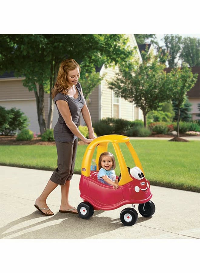 Ride On Portable Colourful Cozy Coupe Safe Car Toy With Working Doors Steering And Horns For Little Ones 29.50x16.50x33.50inch