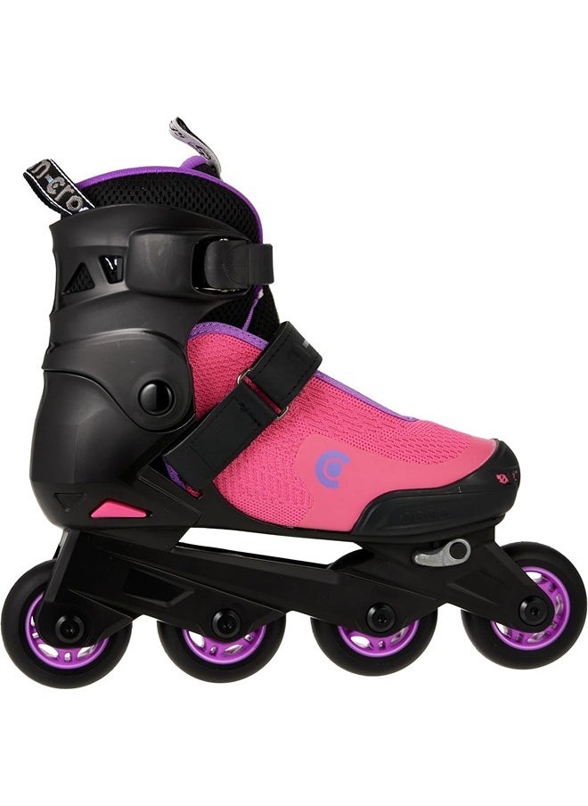 Cosmo Purple Inline Skates With Brake Set For Kids (35-38) | Adjustable Inline Roller Skates For Boys Kids & Girls | 7 To 14 Years Unisexoutdoor Skating Shoes | Skates For Kids |Outdoor Skating