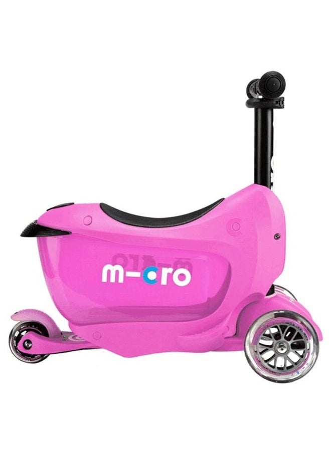 Micro Scooters |Mini 2 Go Classic | Lightweight | Storage Box|Boys & Girls | 1-5 years | Pink