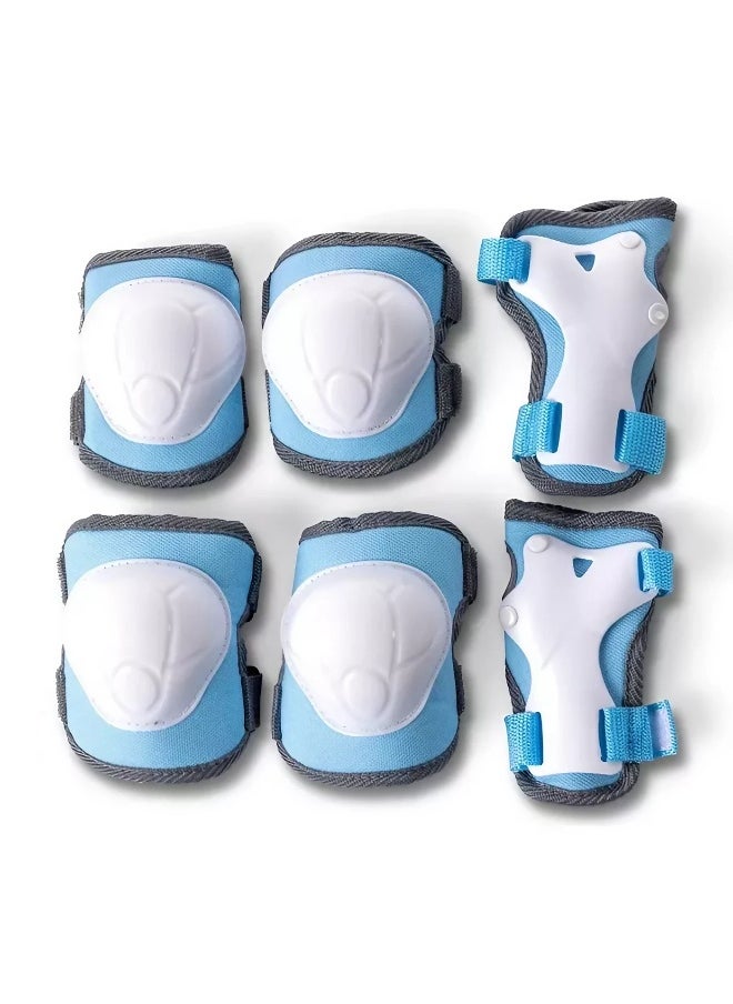 Yvolution Elbows, Wrists, Knees Protectors Safety Pads (S, Blue)