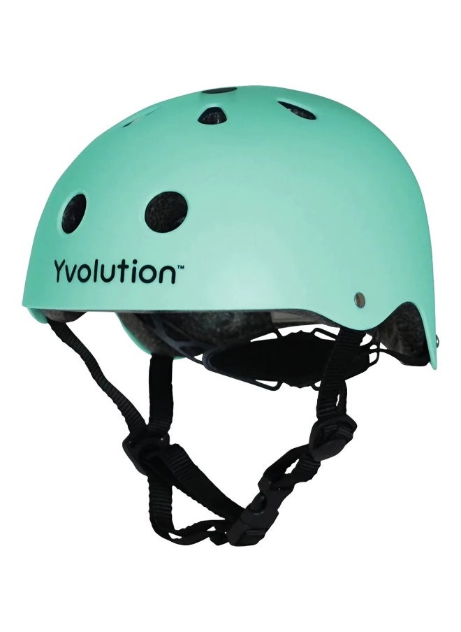 Yvolution Adjustable Biking Helmet (S, 44-52 cm, Green)
