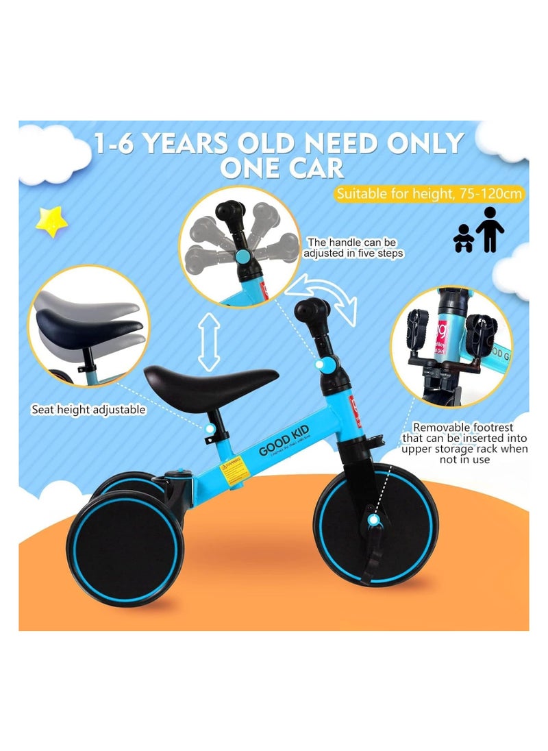 Kids Bicycle 3 In 1 Kids Tricycles For 1.5-4 Years Old Kids Trike 3 Wheel Bike Boys Girls 3 Wheels Toddler Tricycles(Blue)