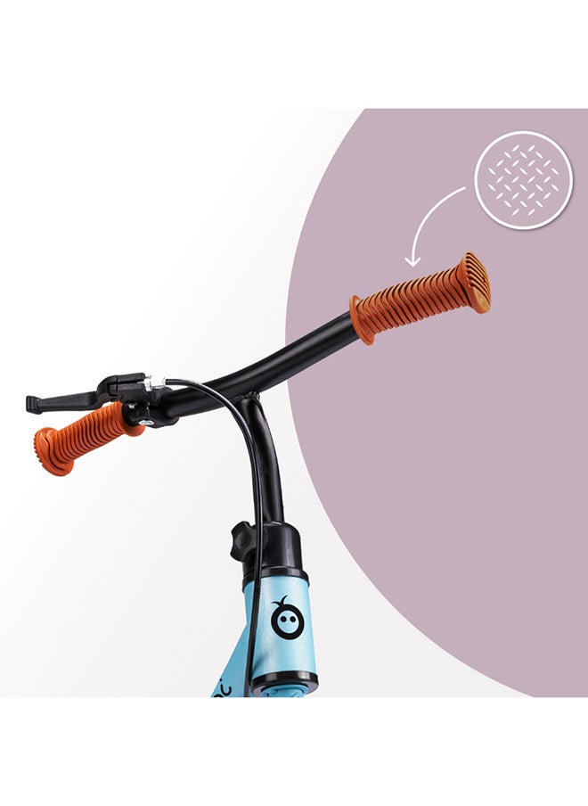Breki Children's Balance Bike for Girls and Boys from 3 years, Steel Lightframe 2.25KG, Soft & Adjustable Saddle, Wide Handlebars With Rubber Hand Grips, Hand Brake, Carry upto 25Kg Weight Blue