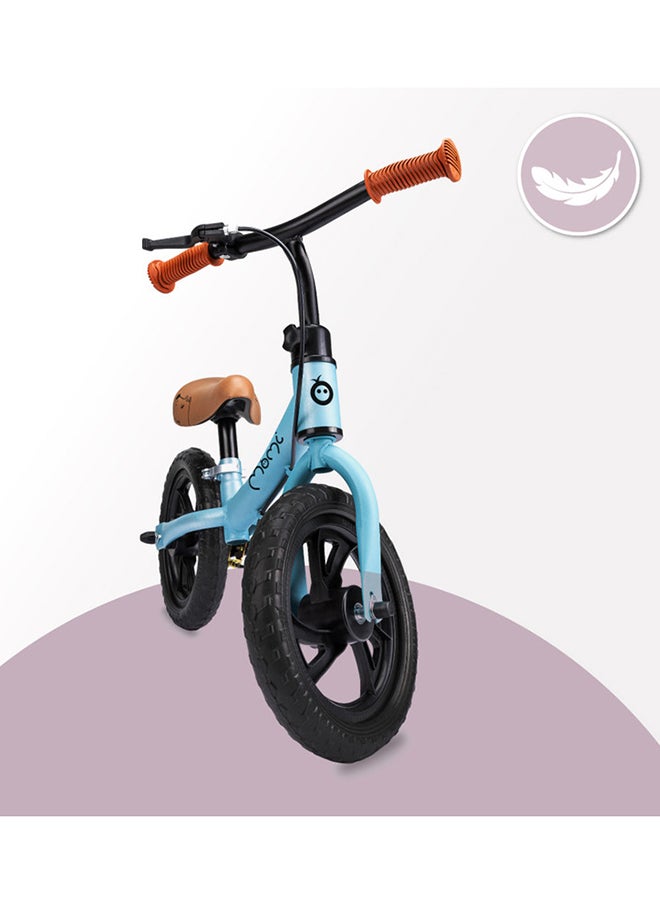 Breki Children's Balance Bike for Girls and Boys from 3 years, Steel Lightframe 2.25KG, Soft & Adjustable Saddle, Wide Handlebars With Rubber Hand Grips, Hand Brake, Carry upto 25Kg Weight Blue