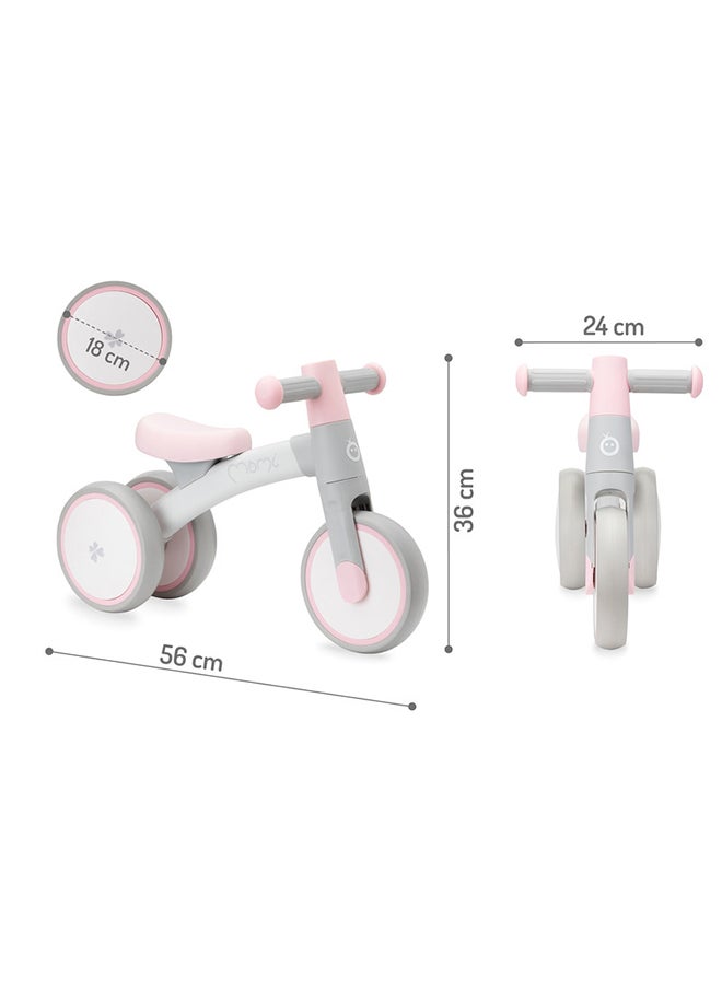 Tedi Mini Bike For Children's  Upto 1-3 Years, Antislip Handles, Sturdy Aluminium Frame, Lightweight 1.2 Kg - Pink