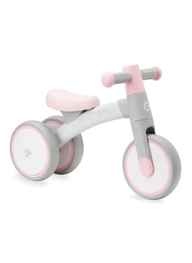 Tedi Mini Bike For Children's  Upto 1-3 Years, Antislip Handles, Sturdy Aluminium Frame, Lightweight 1.2 Kg - Pink