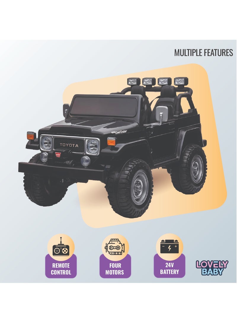 Lovely Baby Power Riding Car for Kids LB 1630DX, Electric Ride On Vehicle, Rechargeable Battery Operated Ride-on Jeep, Recommended For 1-6 Years - Red