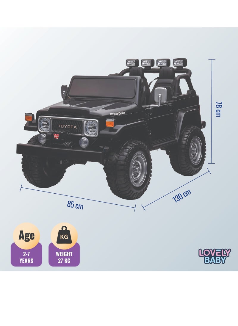 Lovely Baby Power Riding Car for Kids LB 1630DX, Electric Ride On Vehicle, Rechargeable Battery Operated Ride-on Jeep, Recommended For 1-6 Years - Red