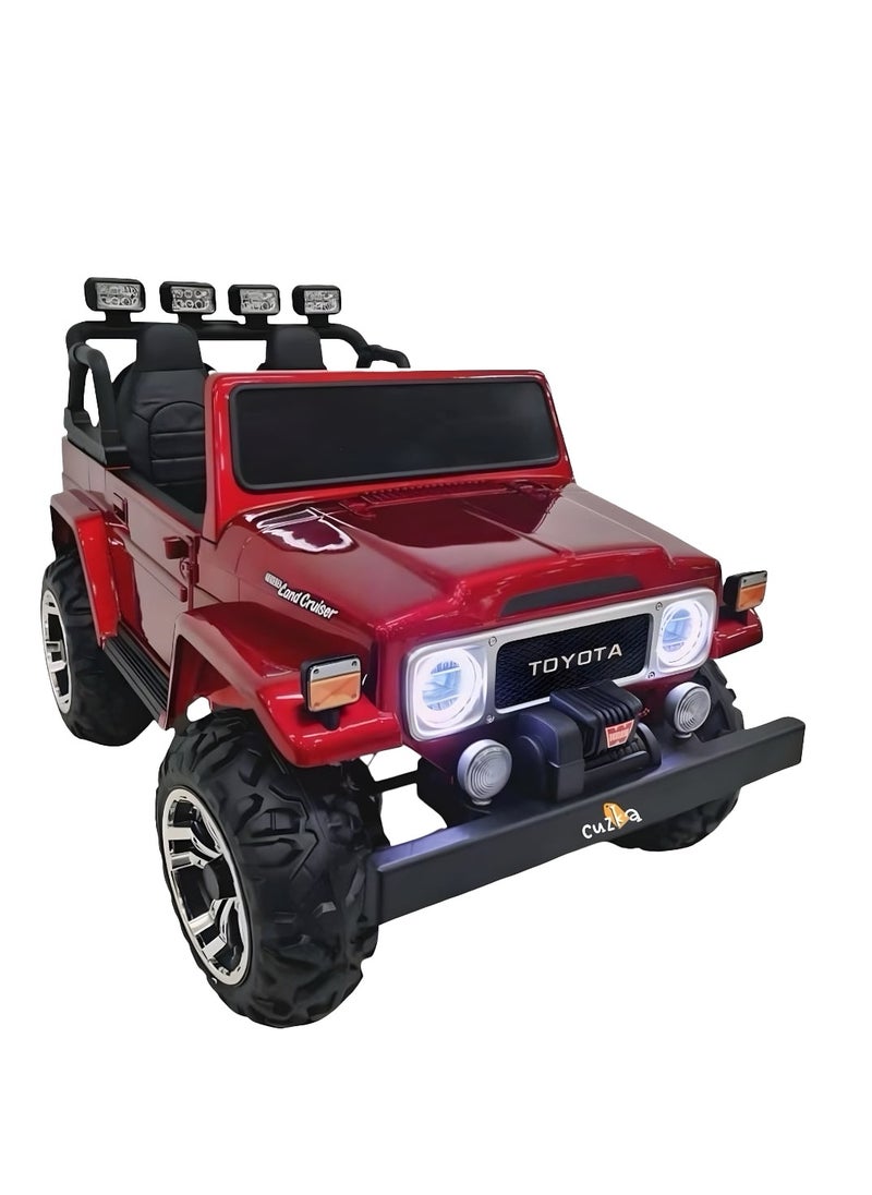 Lovely Baby Power Riding Car for Kids LB 1630DX, Electric Ride On Vehicle, Rechargeable Battery Operated Ride-on Jeep, Recommended For 1-6 Years - Red