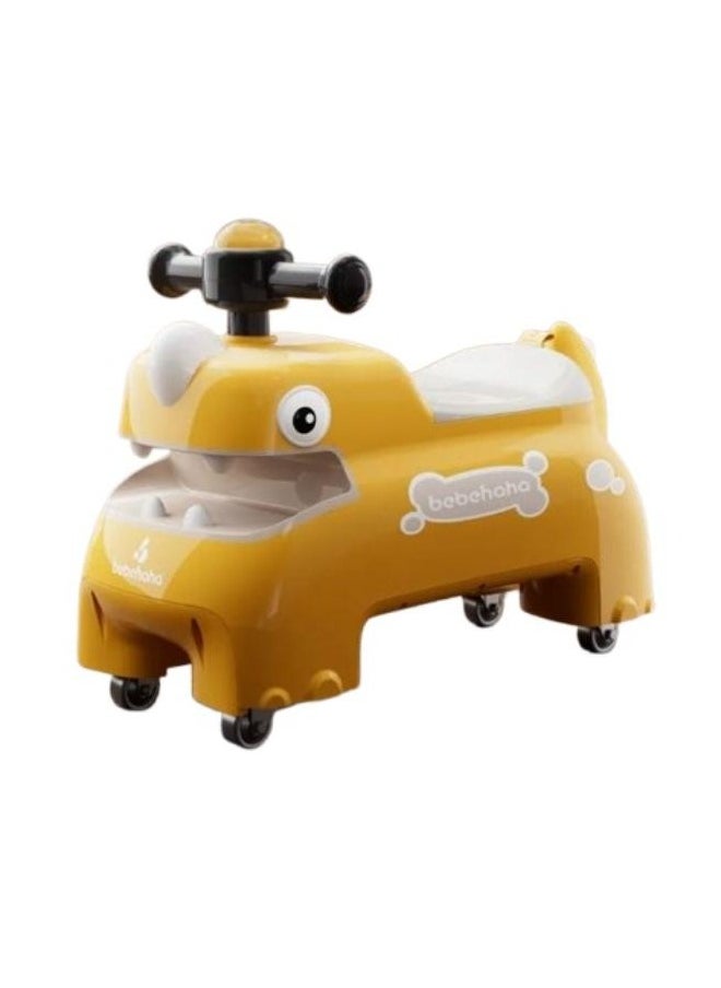 Bebehaha Kids Dinosaur Ride On - Yellow