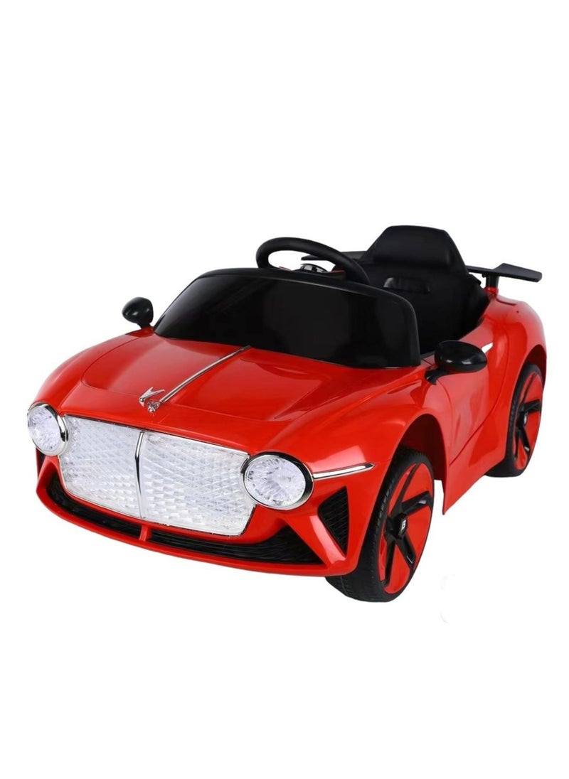 Lovely Baby Rechargeable 12V Powered Riding Car for Kids LB 8866L, Ride-On for Children with RC for Ages 1-3 years - Red