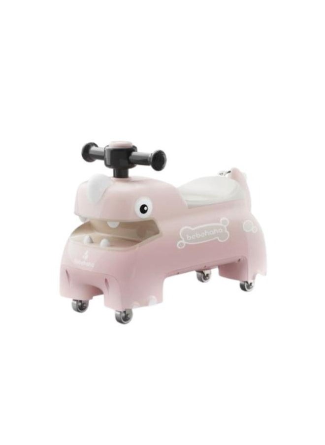 Bebehaha Kids Dinosaur Ride On - Pink