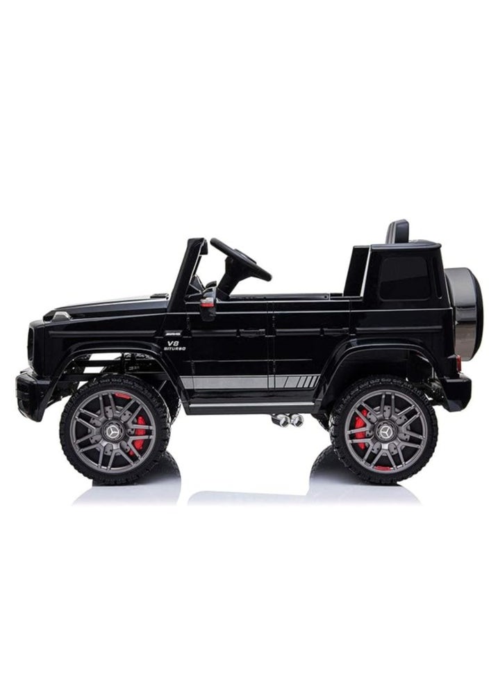 Licensed Mercedes-Benz AMG G63 Ride-On Car for Kids | Electric Ride-On Vehicle with Remote Control, LED Lights, USB Music Player & Realistic Design | 12V Battery-Powered Kids Car Black