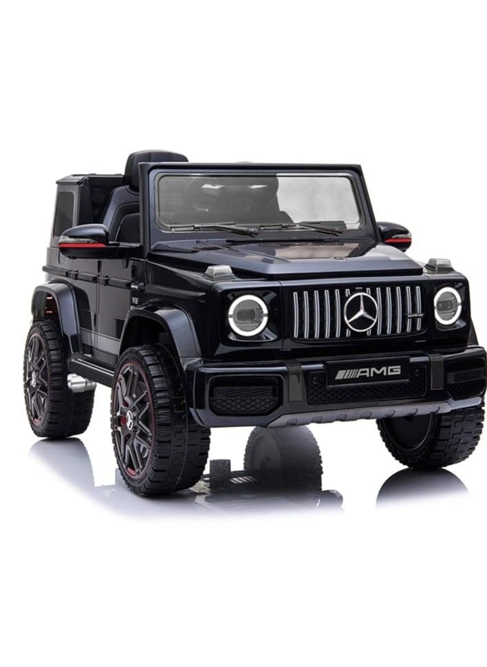 Licensed Mercedes-Benz AMG G63 Ride-On Car for Kids | Electric Ride-On Vehicle with Remote Control, LED Lights, USB Music Player & Realistic Design | 12V Battery-Powered Kids Car Black