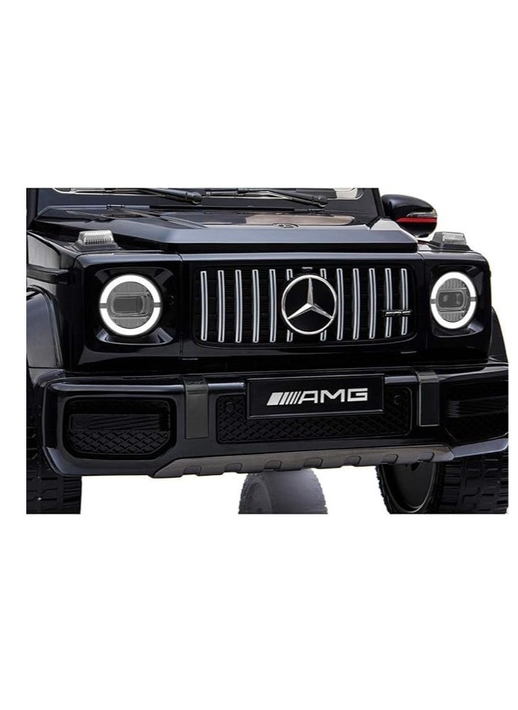 Licensed Mercedes-Benz AMG G63 Ride-On Car for Kids | Electric Ride-On Vehicle with Remote Control, LED Lights, USB Music Player & Realistic Design | 12V Battery-Powered Kids Car Black