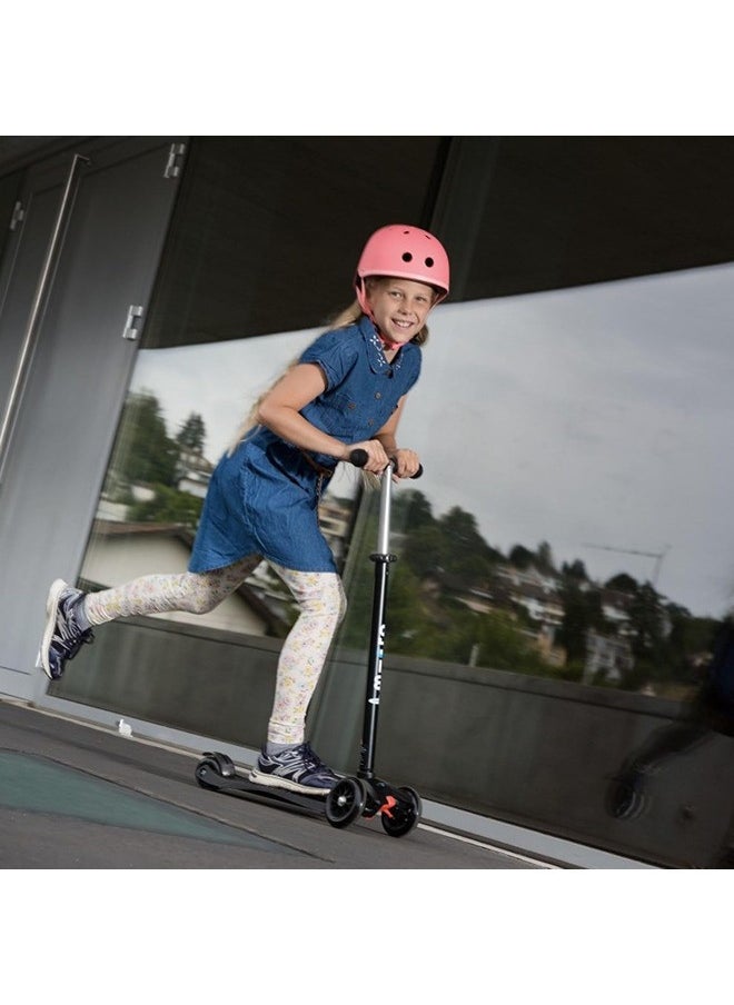 Micro - Maxi Scooter Black w/ T-bar | Scooters | Scooter for Boys | Scooter for Kids | Kids Scooter | Outdoor Scooter| Ride on Scooter | Scooter for Girls