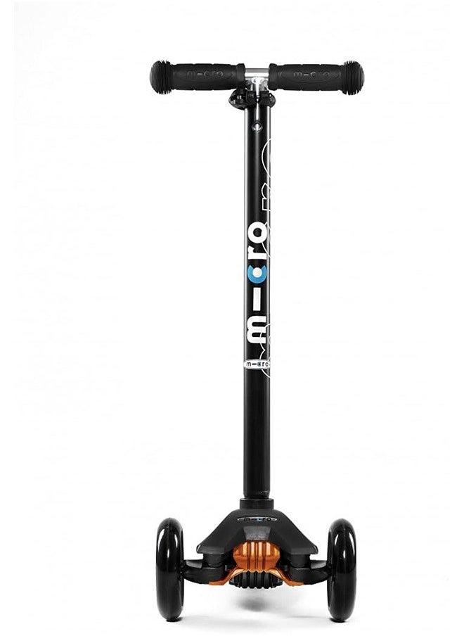 Micro - Maxi Scooter Black w/ T-bar | Scooters | Scooter for Boys | Scooter for Kids | Kids Scooter | Outdoor Scooter| Ride on Scooter | Scooter for Girls