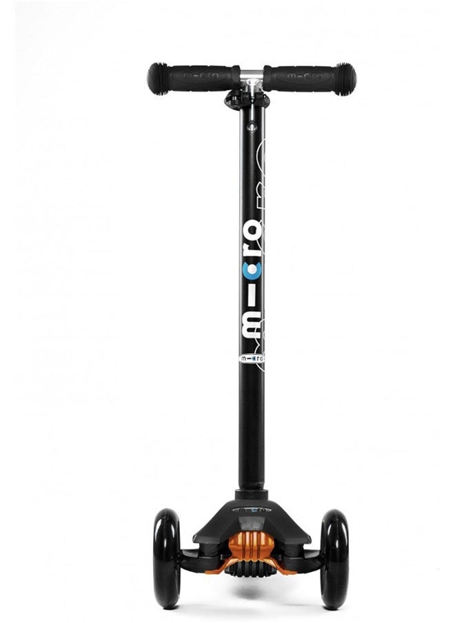 Micro - Maxi Scooter Black w/ T-bar | Scooters | Scooter for Boys | Scooter for Kids | Kids Scooter | Outdoor Scooter| Ride on Scooter | Scooter for Girls