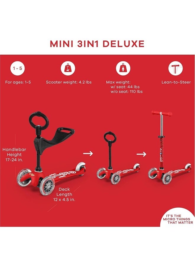 Micro MMD015 Mini Scooter - Red | Scooters | Scooter for Boys | Scooter for Kids | Kids Scooter | Outdoor Scooter| Ride on Scooter | Scooter for Girls