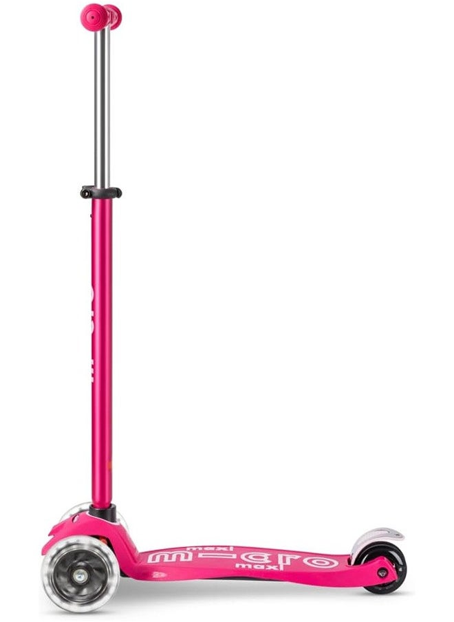 Micro Maxi Deluxe LED Kickboard | Kickboard mit LED-Vorderrollen | Lenker hÃƒÂ¶henverstellbar | ab 5 Jahre | Kickboard in 6 Farben erhÃƒÂ¤ltlich