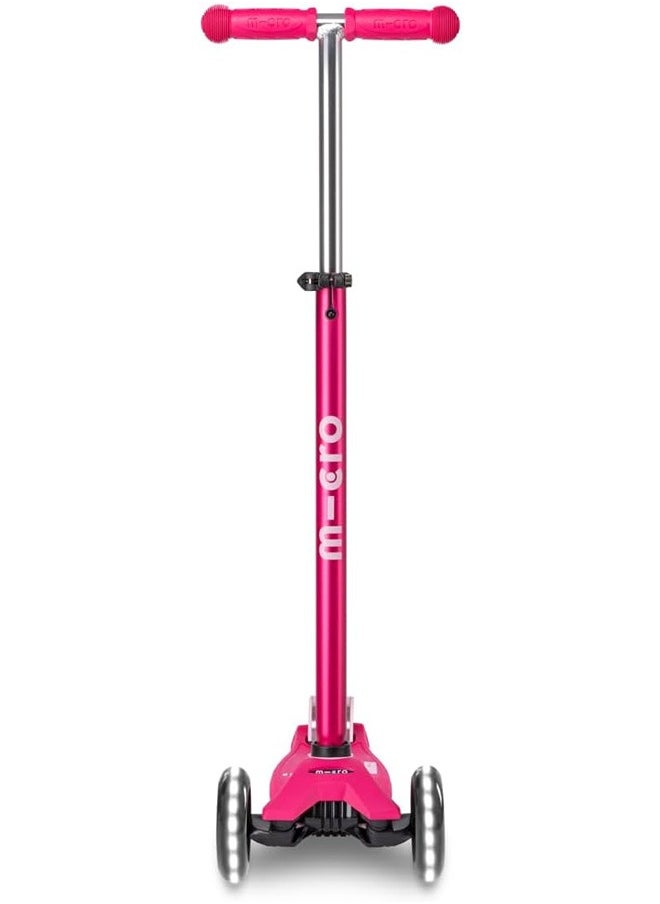 Micro Maxi Deluxe LED Kickboard | Kickboard mit LED-Vorderrollen | Lenker hÃƒÂ¶henverstellbar | ab 5 Jahre | Kickboard in 6 Farben erhÃƒÂ¤ltlich
