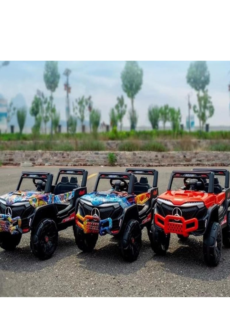 Kids Electric Vehicle Battery Powered Truck Car Toy Children's Electric Car with Remote Control Grafti Fire