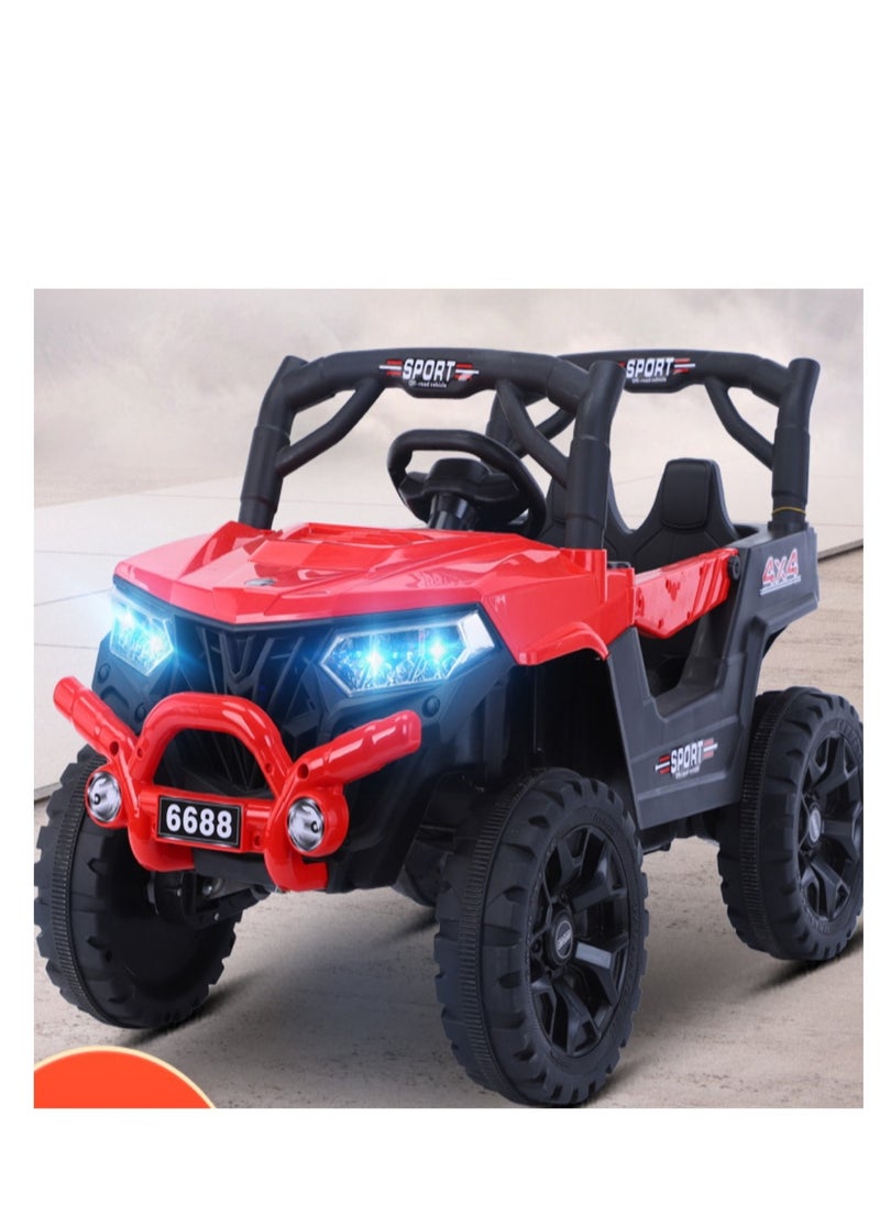 Kids Electric Vehicle Battery Powered Truck Car Toy Children's Electric Car with Remote Control Red
