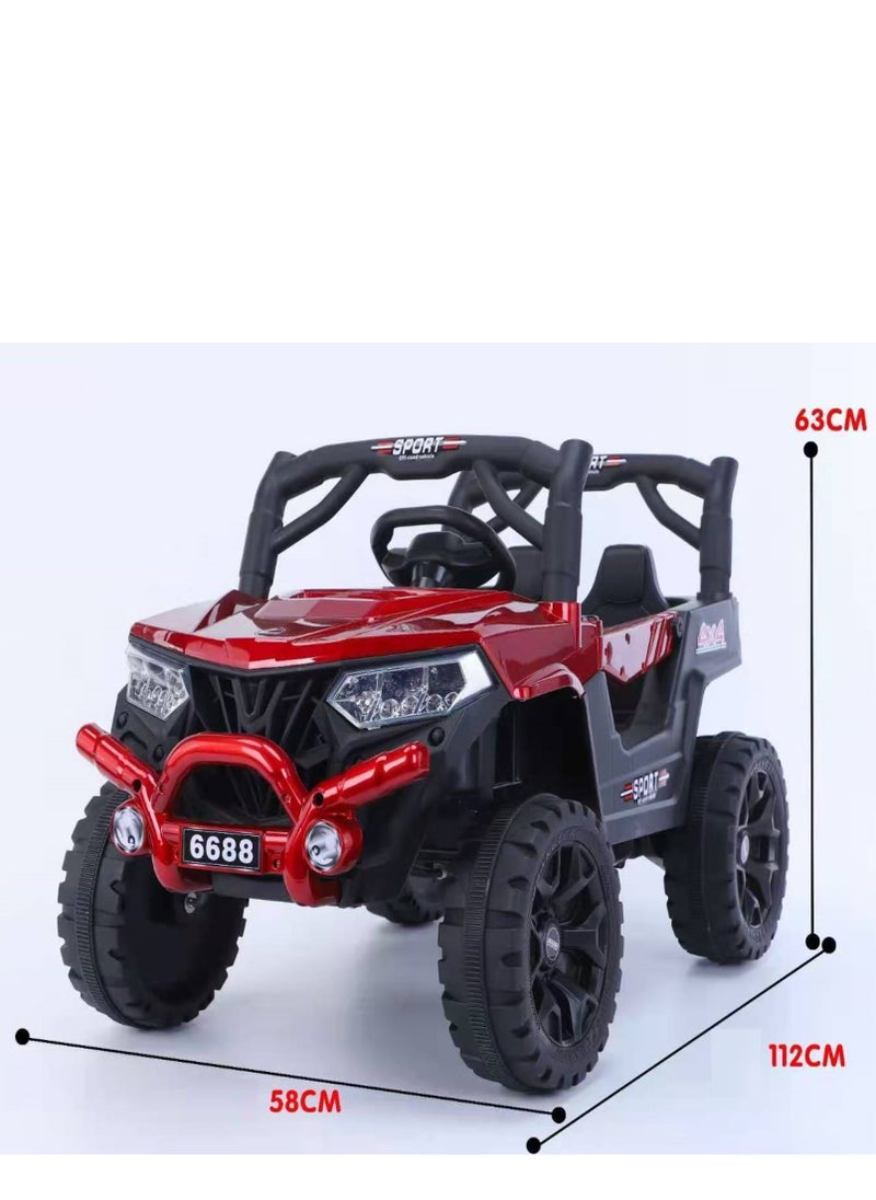 Kids Electric Vehicle Battery Powered Truck Car Toy Children's Electric Car with Remote Control Red