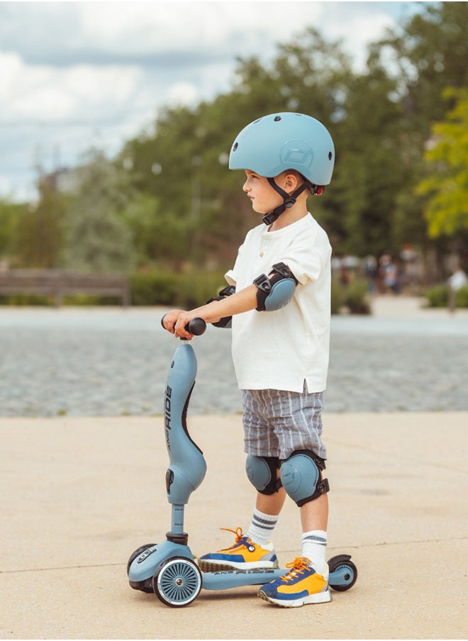 Scoot & Ride Protective Set XXS Rose – Knee & Elbow Pads with Adjustable Straps, Lightweight & Durable, Breathable Fabric for Active Kids