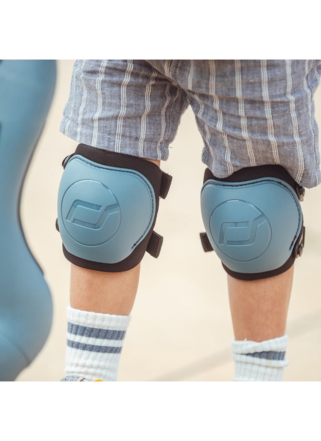 Scoot & Ride Protective Set XXS Steel – Knee & Elbow Pads with Adjustable Straps, Lightweight & Durable, Breathable Fabric for Active Kids