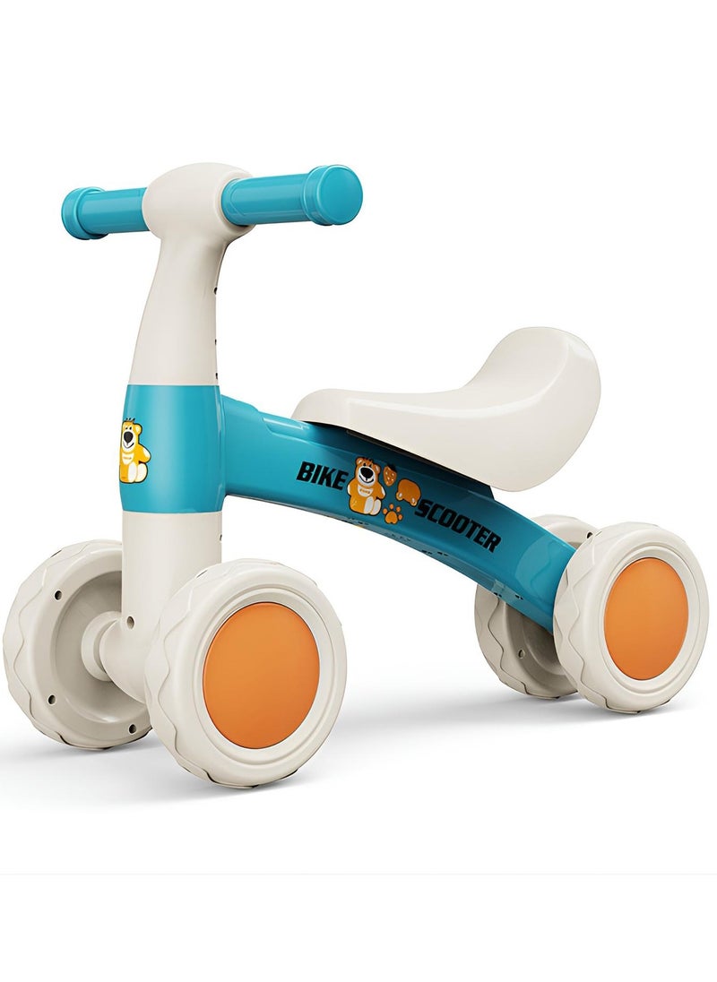 Baby Balance Bike Toys No Pedal 4 Silence Wheels & Soft Seat Pre-School First Riding Toys,Indoor And Outdoor Balance Ride on Bike,Birthday Gift