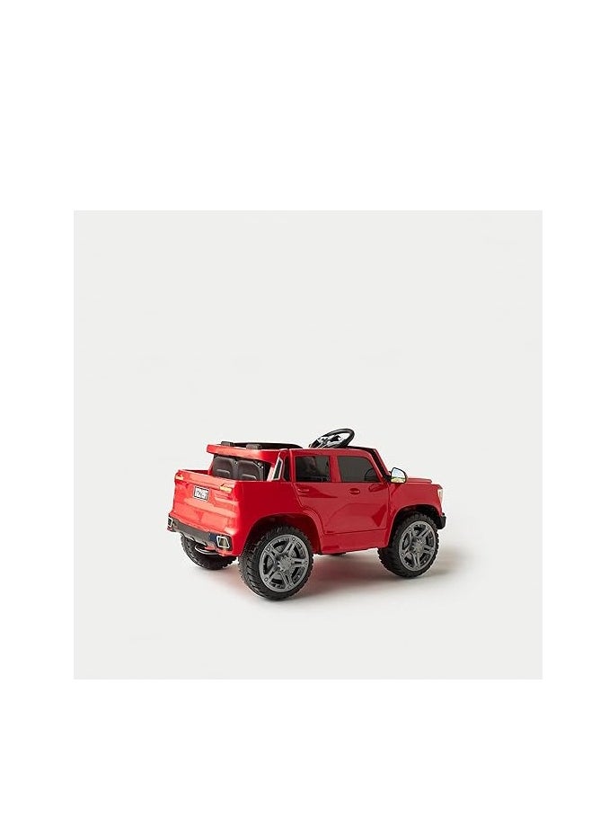 Kids Ride-On SUV Car | Electric Battery-Powered Vehicle with Remote Control, LED Lights, Music Player & Realistic Off-Road Design | Red, Durable & Safe Kids Car
