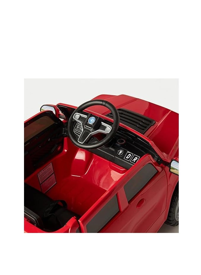 Kids Ride-On SUV Car | Electric Battery-Powered Vehicle with Remote Control, LED Lights, Music Player & Realistic Off-Road Design | Red, Durable & Safe Kids Car