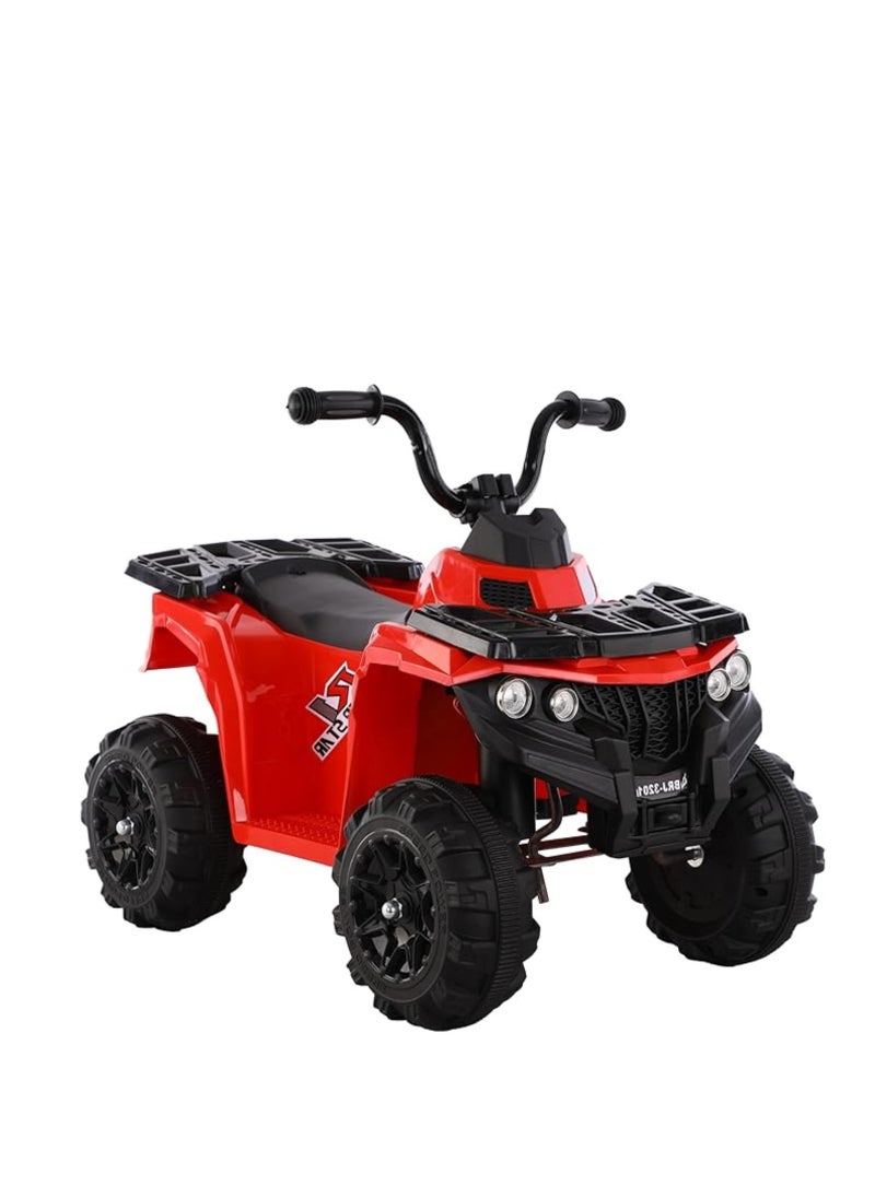 4 Wheeler for Kids Quad, 6V5 AMP Battery Operated Electric Motorbike, Toddler Ride on 4 Wheeler Electric Car for Kids Age 3-7 Red