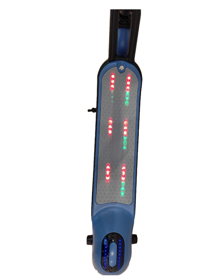 Kids Electric Scooter T1 with 24V Foldable Scooter, Headlight, Body Lights, Light up non-slip Deck Bluetooth Connectivity with free Helmet, Digital Speed