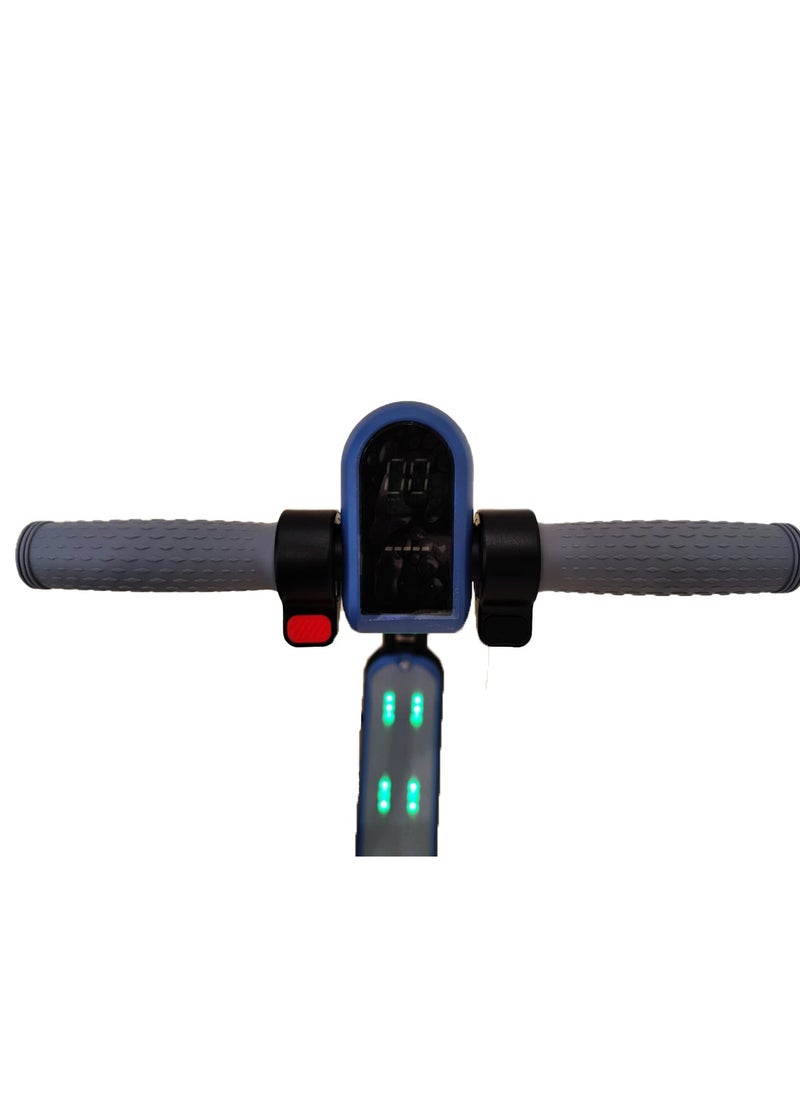 Kids Electric Scooter T1 with 24V Foldable Scooter, Headlight, Body Lights, Light up non-slip Deck Bluetooth Connectivity with free Helmet, Digital Speed