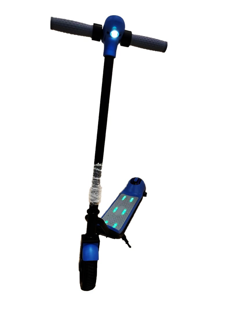 Kids Electric Scooter T1 with 24V Foldable Scooter, Headlight, Body Lights, Light up non-slip Deck Bluetooth Connectivity with free Helmet, Digital Speed