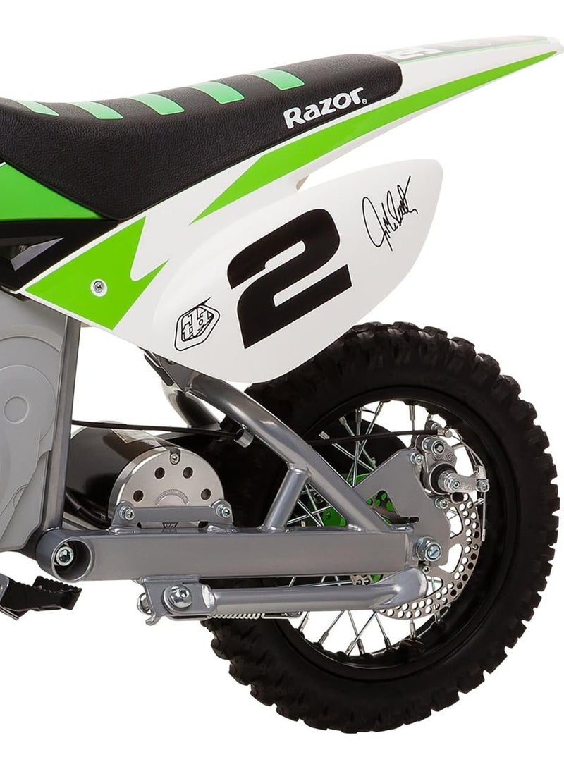 Razor Motorbike Dirt Rocket SX500 McGrath - Green | Kids Ages 14 Years+ | Speeds up to 14 Mph (22 Km/H) with up to 40 minutes of Continuous Use Multicolour 119x34x65cm