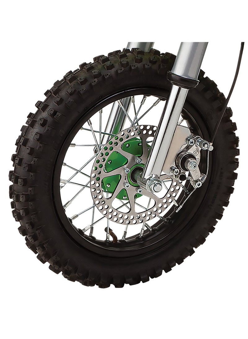 Razor Motorbike Dirt Rocket SX500 McGrath - Green | Kids Ages 14 Years+ | Speeds up to 14 Mph (22 Km/H) with up to 40 minutes of Continuous Use Multicolour 119x34x65cm