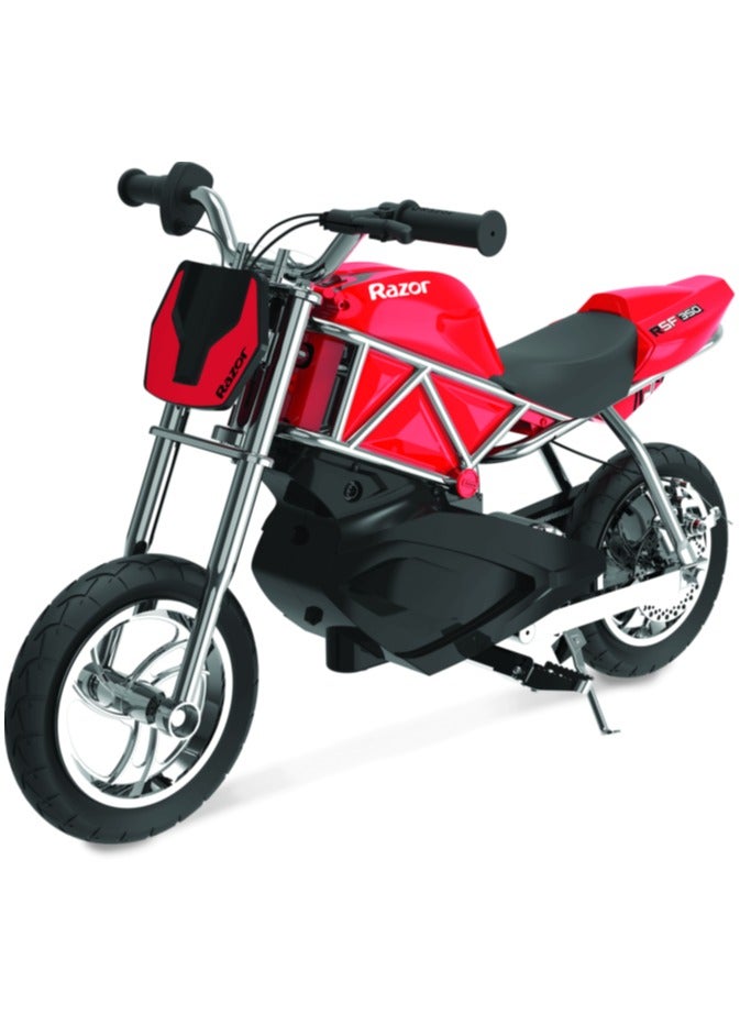 Razor Street Bike RSF350 22km/h | Motor Bike | Kids Ages 13 Years+ | With up to 30 minutes of Continuous Use Red 109x33x63cm