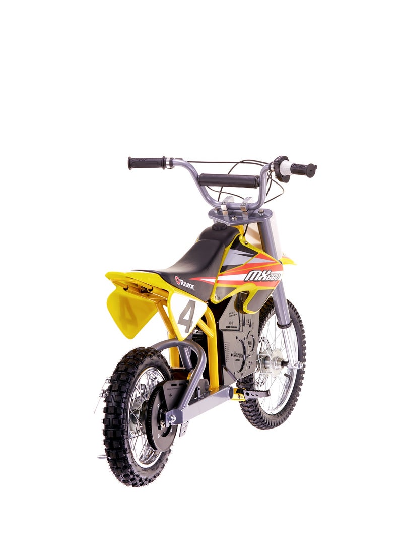 Razor Motorbike Dirt Rocket MX650 27km/h | Kids Ages 16 Years+ | Supercross Inspired | Motocross Bike | Electric Bike | With up to 40 minutes of Continuous Use | Off-road Bike Multicolour 119x35x66cm