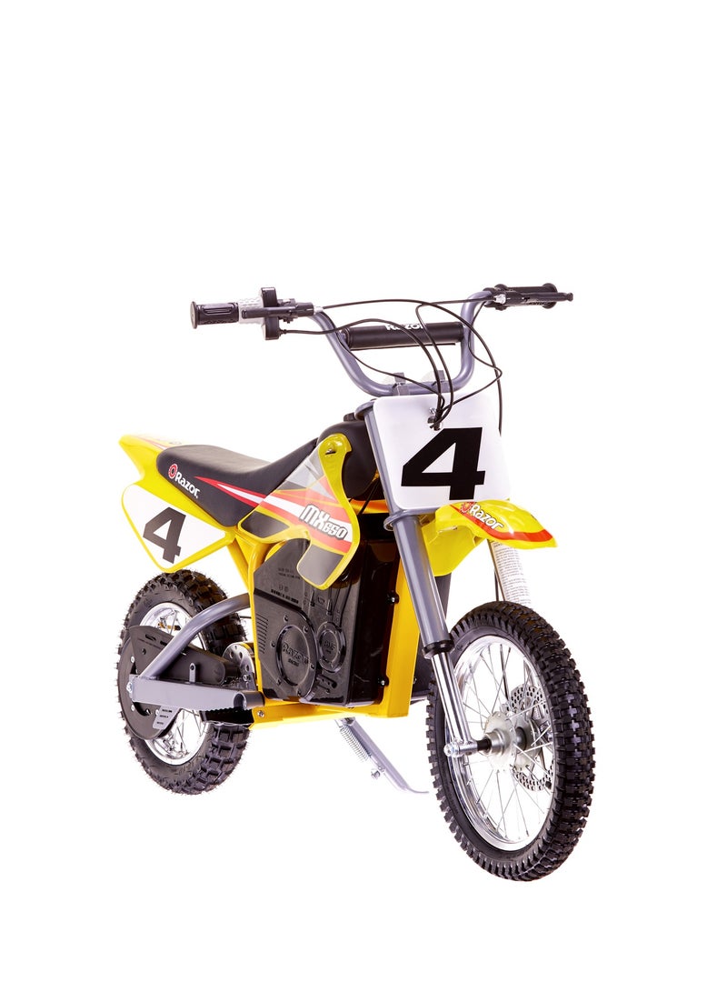 Razor Motorbike Dirt Rocket MX650 27km/h | Kids Ages 16 Years+ | Supercross Inspired | Motocross Bike | Electric Bike | With up to 40 minutes of Continuous Use | Off-road Bike Multicolour 119x35x66cm