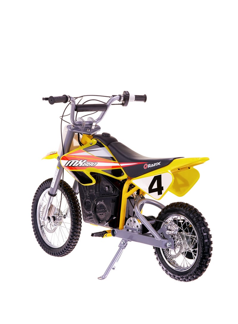 Razor Motorbike Dirt Rocket MX650 27km/h | Kids Ages 16 Years+ | Supercross Inspired | Motocross Bike | Electric Bike | With up to 40 minutes of Continuous Use | Off-road Bike Multicolour 119x35x66cm