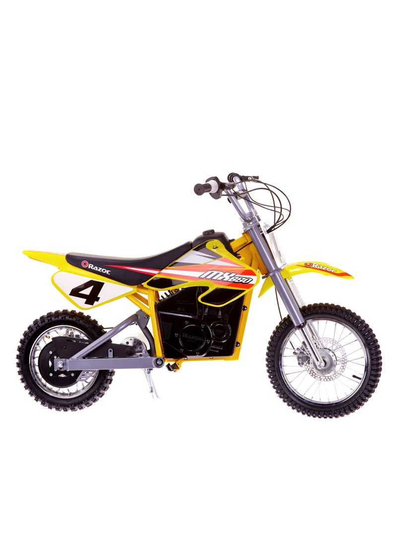 Razor Motorbike Dirt Rocket MX650 27km/h | Kids Ages 16 Years+ | Supercross Inspired | Motocross Bike | Electric Bike | With up to 40 minutes of Continuous Use | Off-road Bike Multicolour 119x35x66cm