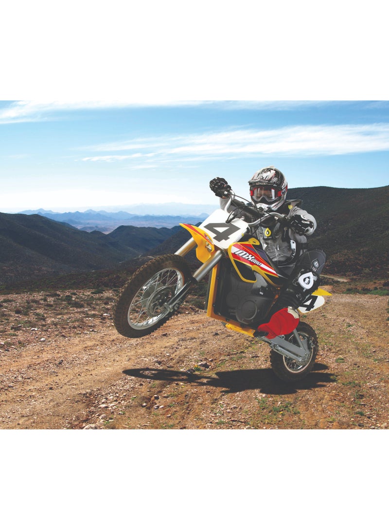 Razor Motorbike Dirt Rocket MX650 27km/h | Kids Ages 16 Years+ | Supercross Inspired | Motocross Bike | Electric Bike | With up to 40 minutes of Continuous Use | Off-road Bike Multicolour 119x35x66cm
