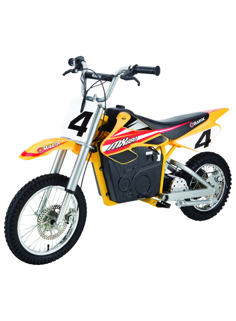 Razor Motorbike Dirt Rocket MX650 27km/h | Kids Ages 16 Years+ | Supercross Inspired | Motocross Bike | Electric Bike | With up to 40 minutes of Continuous Use | Off-road Bike Multicolour 119x35x66cm